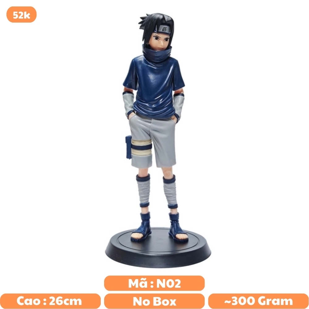 Mô Hình Naruto Sasuke hồi nhỏ dáng đứng siêu đẹp cao 26cm - Figure Naruto - No Box - K3-T1-S9