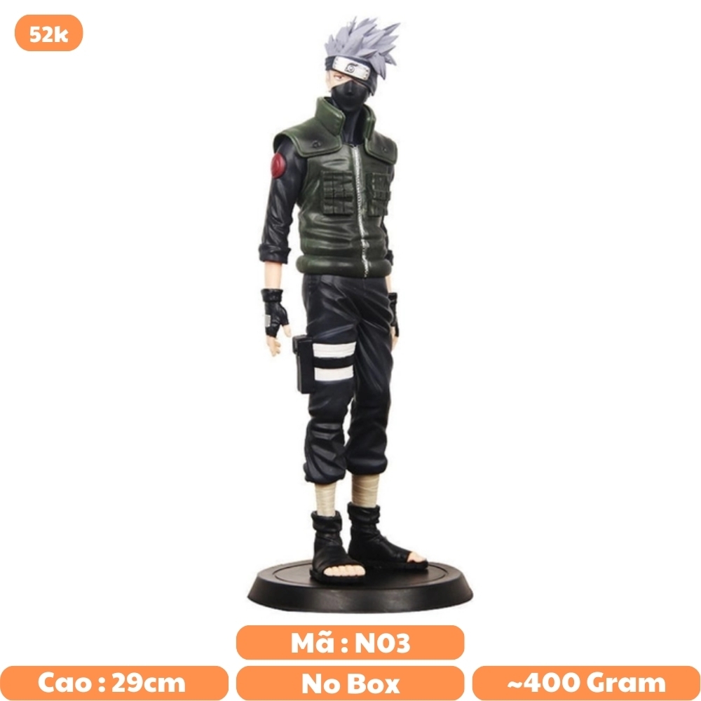 Mô Hình Naruto Kakashi dáng đứng siêu đẹp cao 29cm - Figure Naruto - No Box - K3-T1-S10