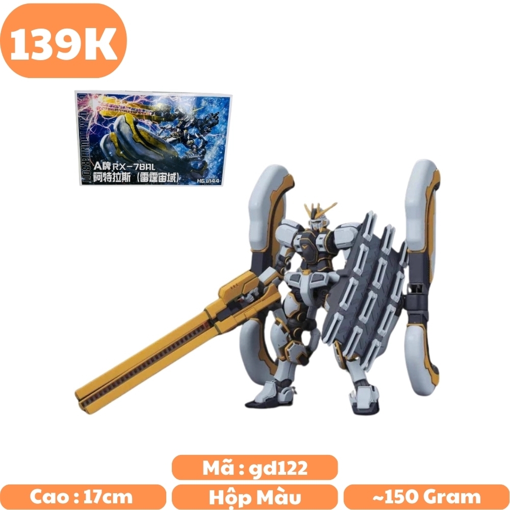 Mô hình HGGT HG RX-78AL Atlas Gundam Cao 17cm - nặng 150gram - Figure Gundam - Có hộp màu SKU : RX-78AL N1-K11-T4-S2
