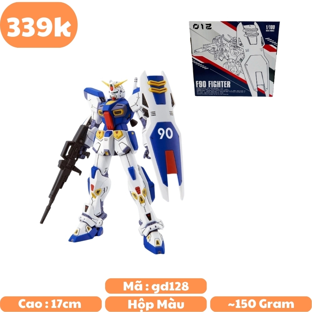 Hàng Cao Cấp - Mô hình Gundam 1/100 F90 FIGHTER Trắng Cao 17cm - nặng 150gram - Figure Gundam - Có hộp màu SKU : 012-F N1-K15-T4-S3