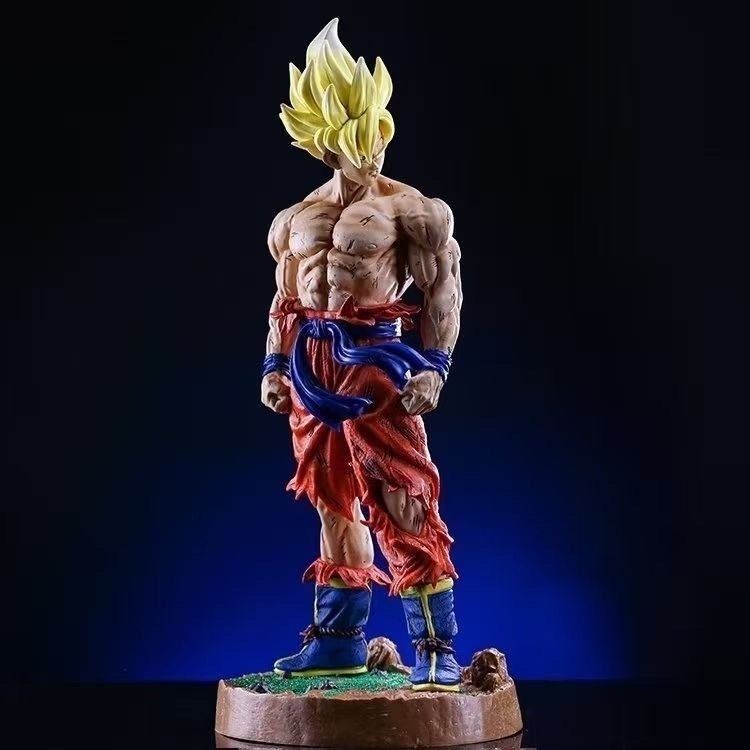 Mô Hình Goku Cởi Trần Hàng Thường Bản Có Đế - cao 42cm - nặng 1.2kg - DragonBall - Có Hộp Màu - N1-K23-T3-S1