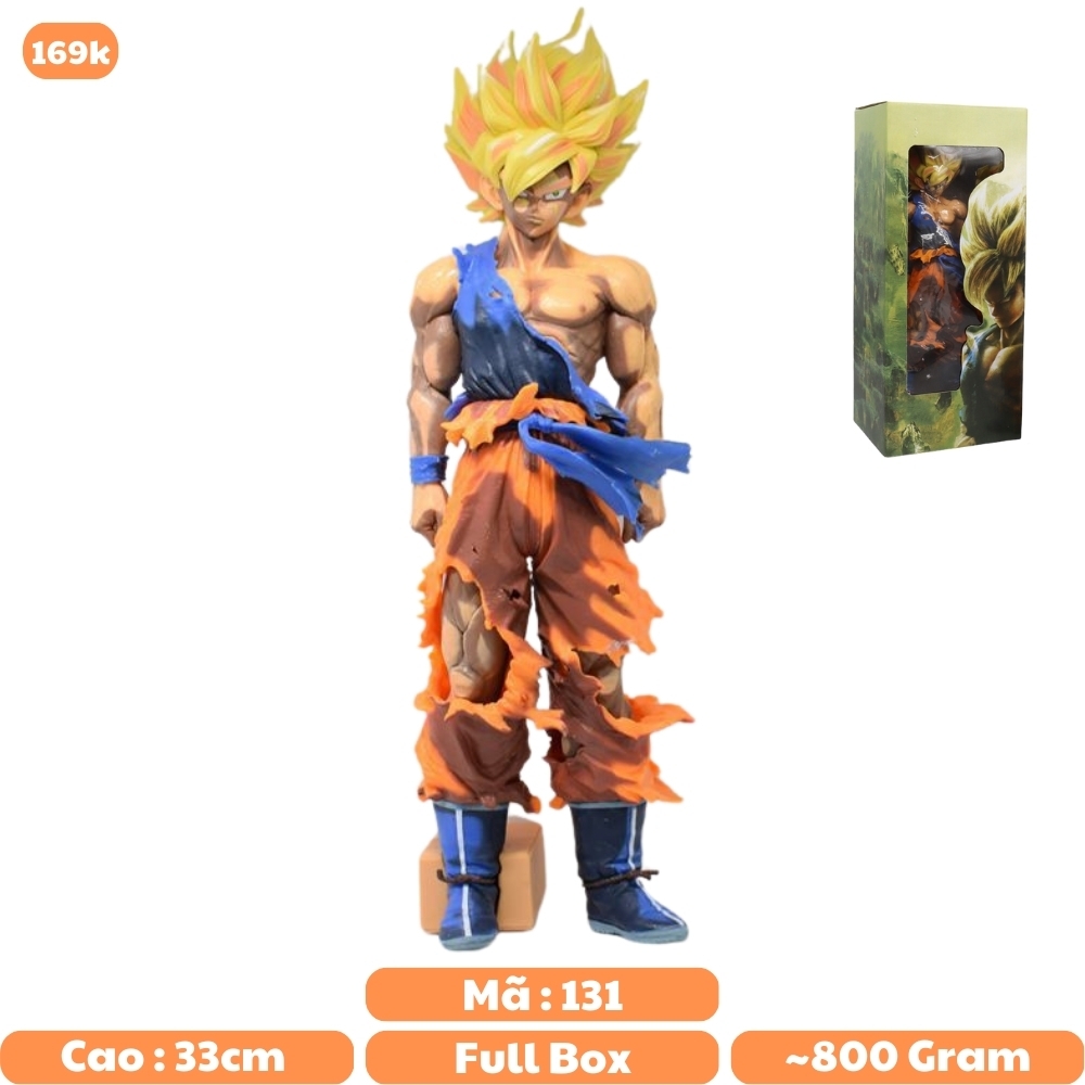 Mô hình đồ chơi - SonGoku 2D Cao 33 cm - Full box  hàng siêu đẹp - Dragon Ball - Có Hộp Màu - N1-K21-T5-S2