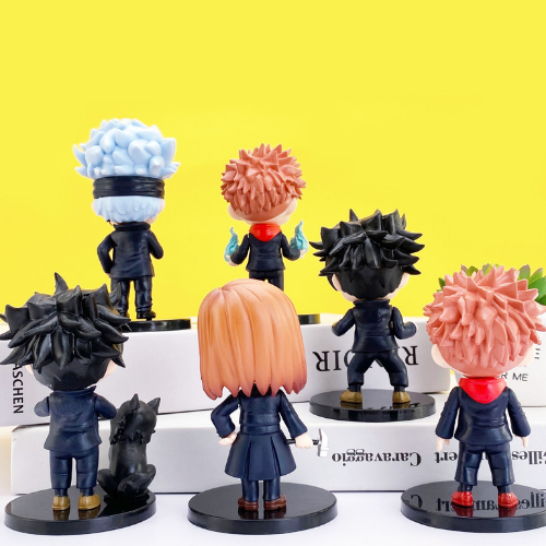 Mô Hình đồ chơi - JUJUTSU KAISEN -  Megumi , Nobara , Yuji Itadori - Chú Thuật Hồi Chiến  Gojo Satoru - No Box - N3-K45-T2-S2
