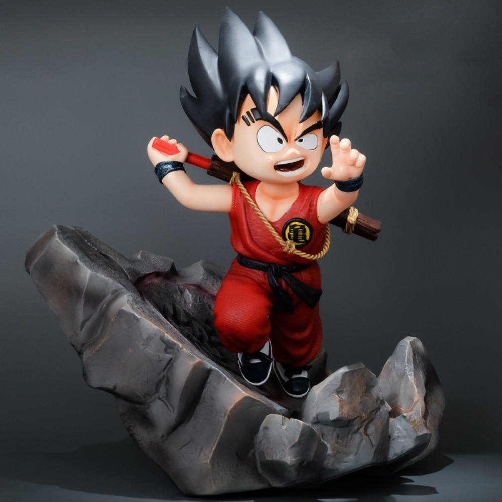Mô hình DragonBall Goku Kid đứng siêu to khổng lồ - Cao 44cm - rộng 36cm - nặng 3kg5 - Phụ kiện : đế Kẹp chân - Dragon Ball - Có hộp xốp + box bìa - N1-K39-T5-S2