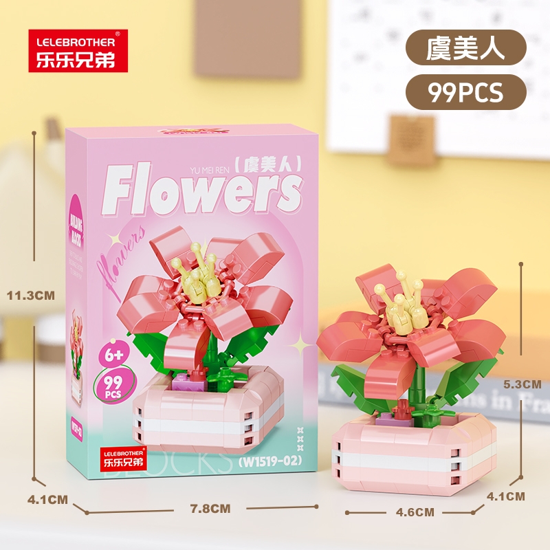 Combo 6 mẫu bộ lắp ghép chậu hoa. SKU: LG-W1519 ( VAT 001-C6-30 ) - K124-T1-S9-10-11-12