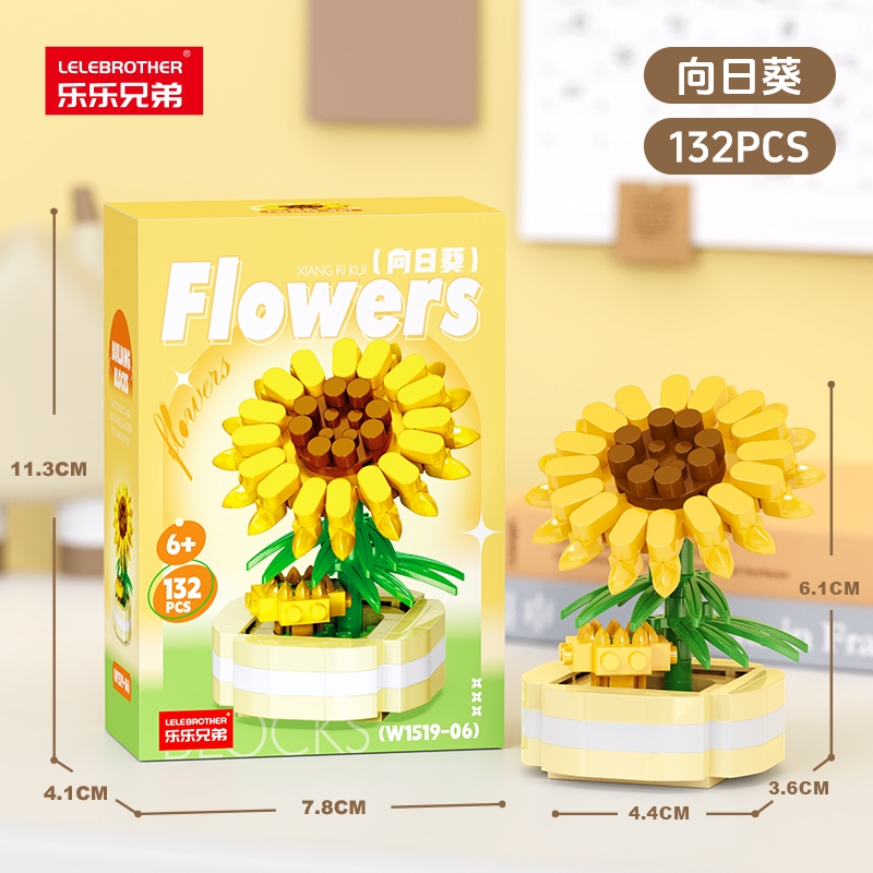 Combo 6 mẫu bộ lắp ghép chậu hoa. SKU: LG-W1519 ( VAT 001-C6-30 ) - K124-T1-S9-10-11-12