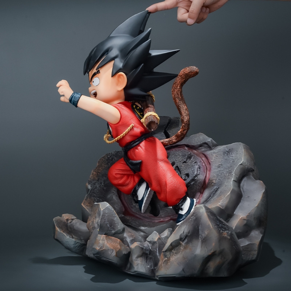 Mô hình DragonBall Goku Kid đứng siêu to khổng lồ - Cao 44cm - rộng 36cm - nặng 3kg5 - Phụ kiện : đế Kẹp chân - Dragon Ball - Có hộp xốp + box bìa - N1-K39-T5-S2