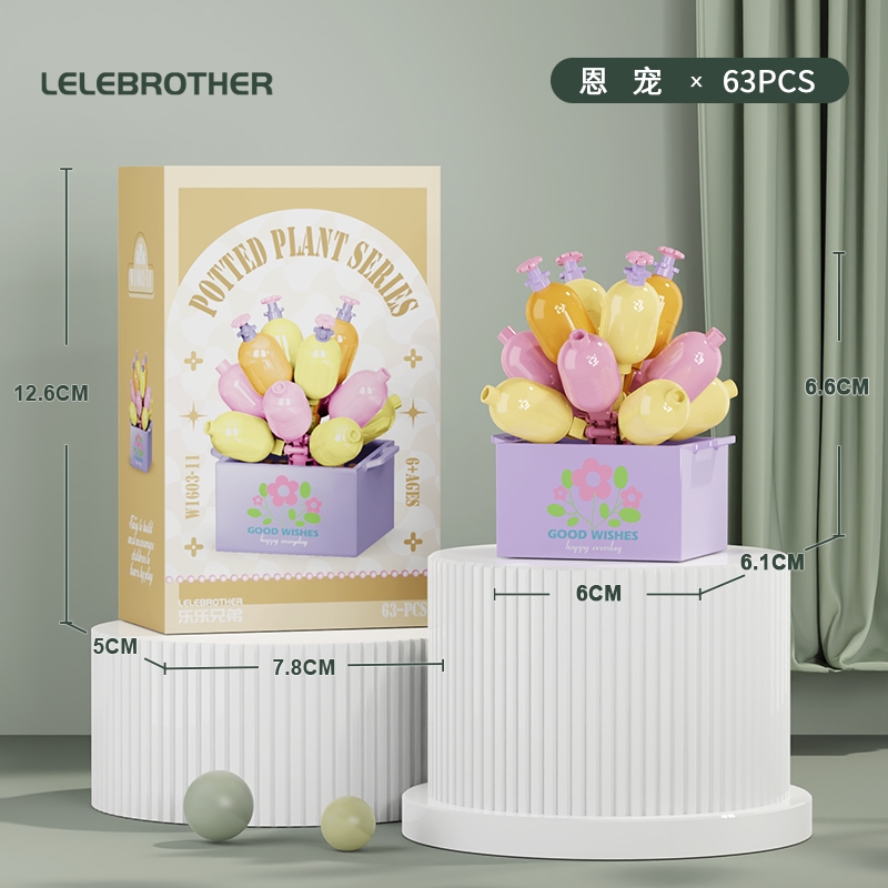 Combo 12 mẫu bộ lắp ghép chậu hoa. SKU: LG-W1603 ( VAT 001-C12-60) - K85-T1-S1-2-3-4