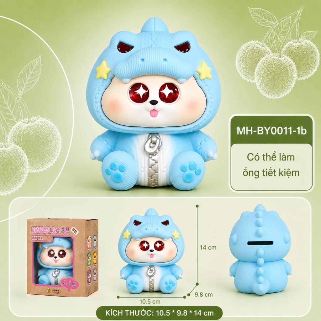 Mô Hình Các Con Vật Cosplay Khủng Long size nhỏ KT 10.5*9.8*14 cm - SKU : MH-BY0011-1 - ( VAT : MH003 )