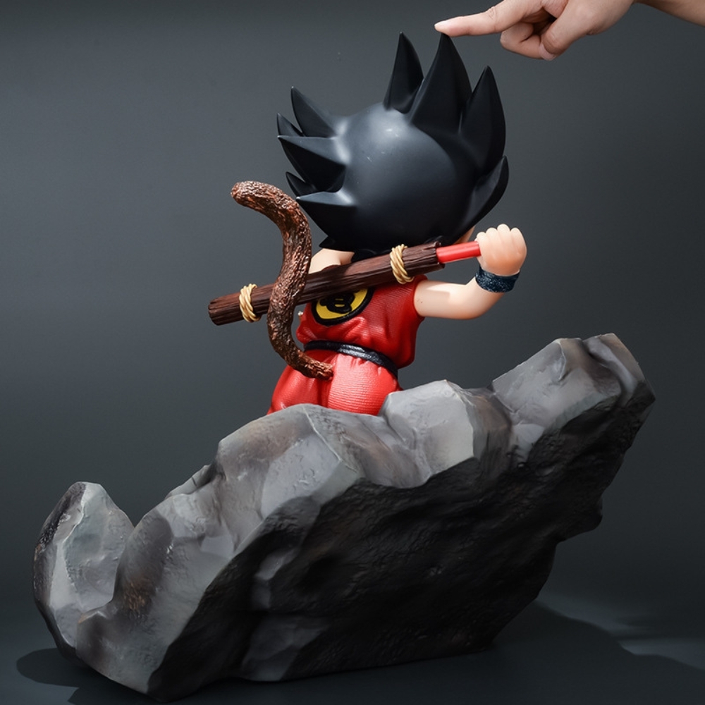 Mô hình DragonBall Goku Kid đứng siêu to khổng lồ - Cao 44cm - rộng 36cm - nặng 3kg5 - Phụ kiện : đế Kẹp chân - Dragon Ball - Có hộp xốp + box bìa - N1-K39-T5-S2