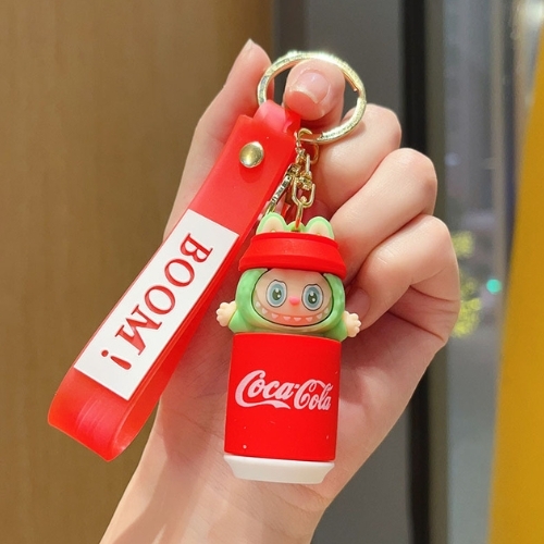 Móc Khóa labubu xanh lá cocacola siêu dễ thương . Dây móc dài : 10cm - Mô Hình Cao : 6cm- Nặng 50gram K77-T7-S1