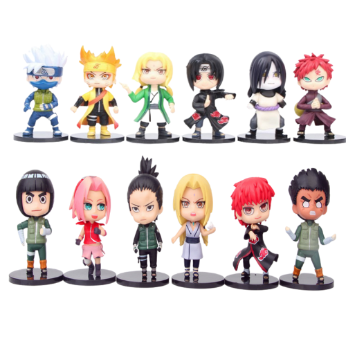 Mô hình đồ chơi - combo12 nhân vật Naruto Sakura Gaara Shikamaru Itachi Kakashi Lee Orochimaru Tsunade... -  Naruto - No Box - K24-T1-S10
