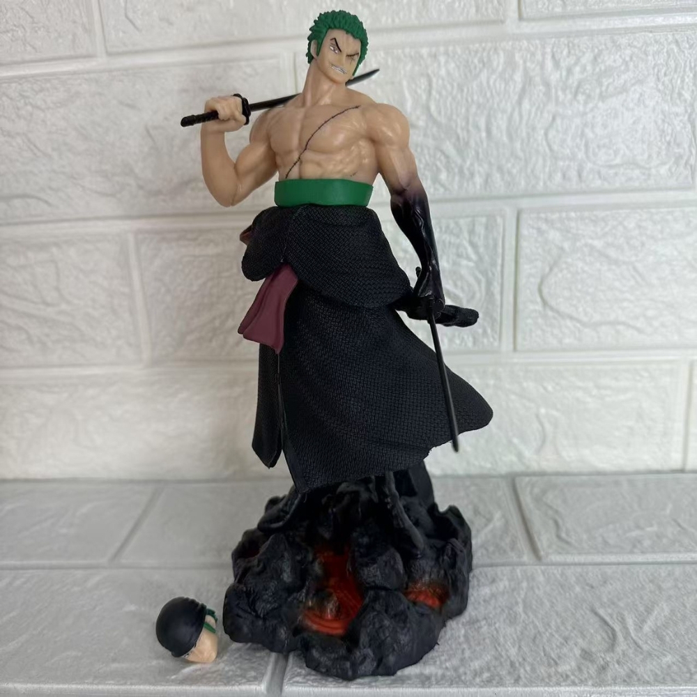 Mô Hình OnePiece zoro dáng đứng cầm kiếm siêu ngầu Cao : 19cm nặng : 400gram - One Piece - Bọc Túi Opp - No Box N4-K2-BL2