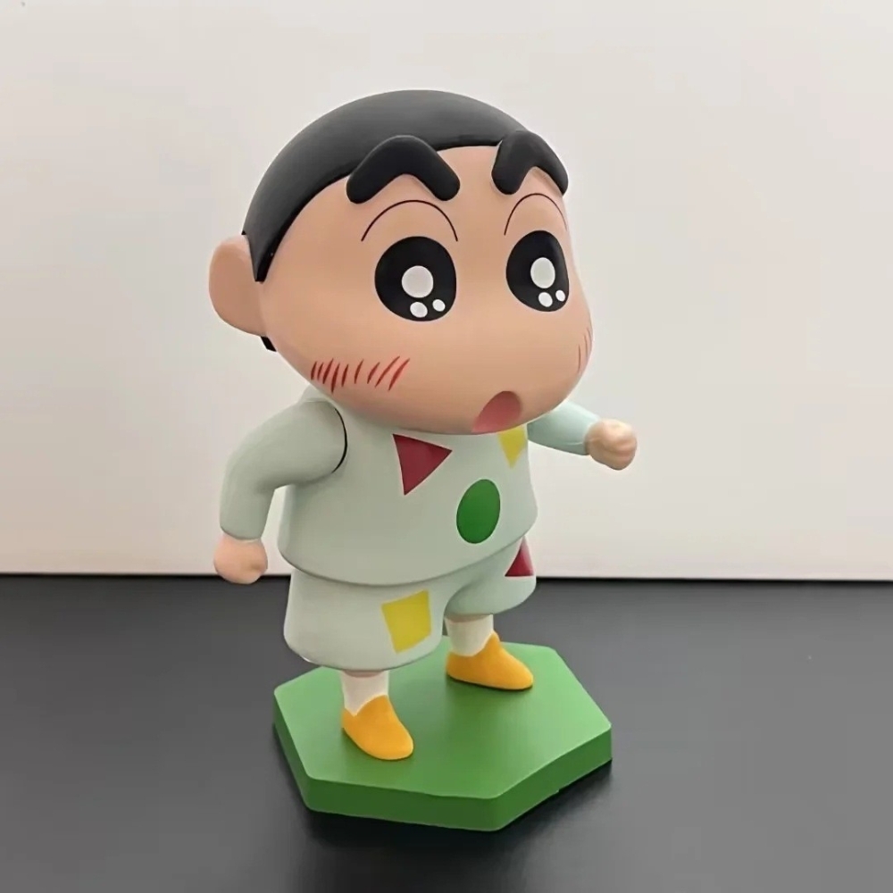 Mô Hình Shin bút chì áo xanh dương nhạt - Cao 13cm - nặng 300gram - Figure Cậu Bé Bút Chì - Hộp Màu - K19-T1-S9