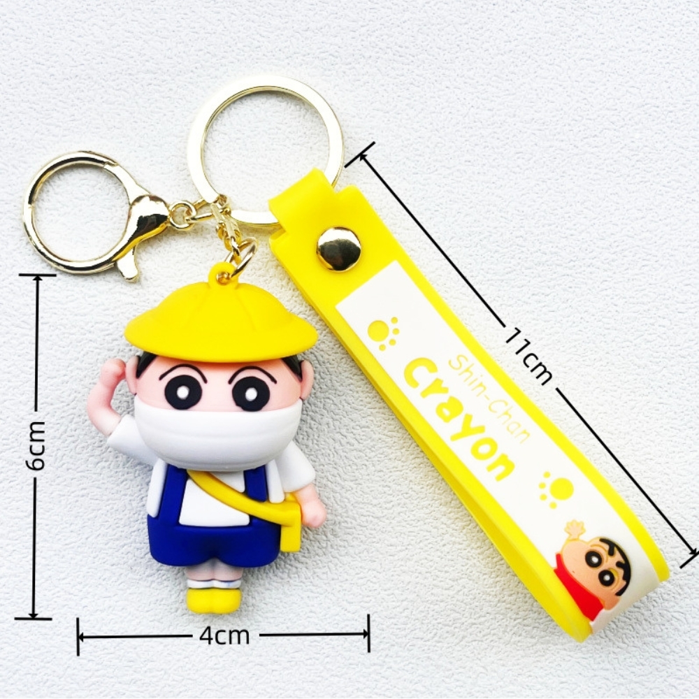 móc khóa shin học sinh - dây dài 11cm mô hình cao 6cm - nặng : 50gram - no box N3-T3