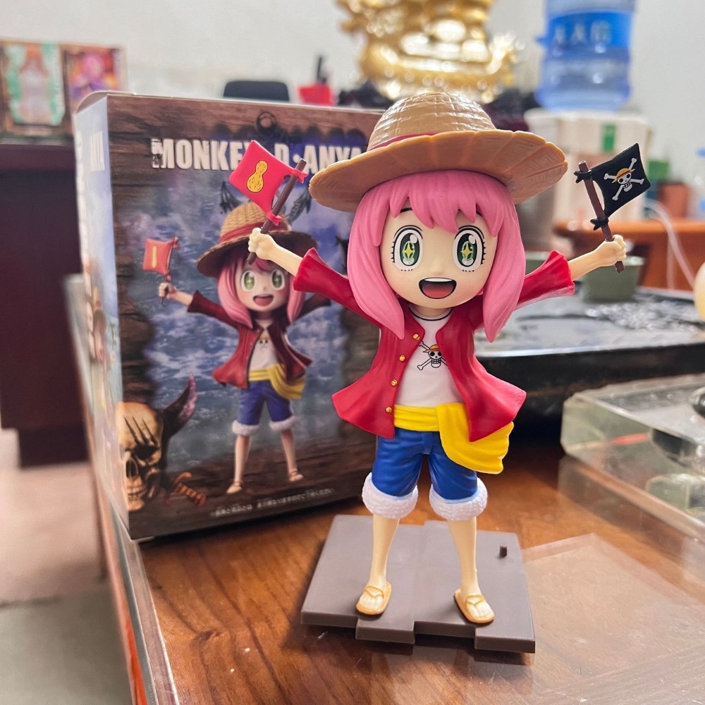 MÔ HÌNH ANYA FORGER - SPY X FAMILY - TANTEI-GOKKO Cosplay Luffy - Cao : 23cm - Nặng : 250gram - Có Hộp Màu - N1-K36-T3-S1
