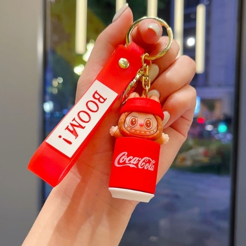 Móc Khóa labubu nâu nhạt cocacola siêu dễ thương . Dây móc dài : 10cm - Mô Hình Cao : 6cm- Nặng 50gram K77-T7-S3