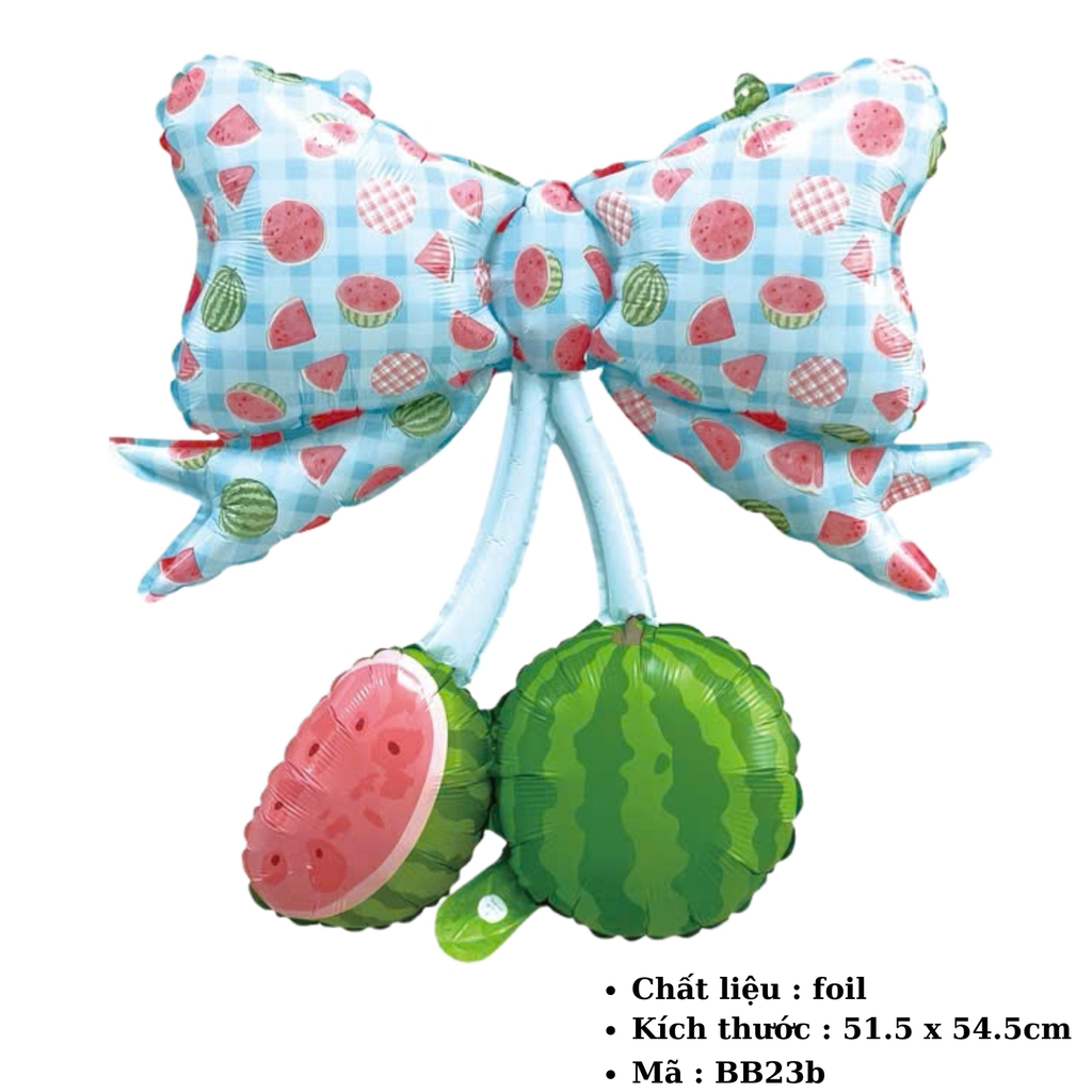 Bóng bay trang trí nơ dưa hấu - SKU : BB23 - (VAT: 011-06-4)