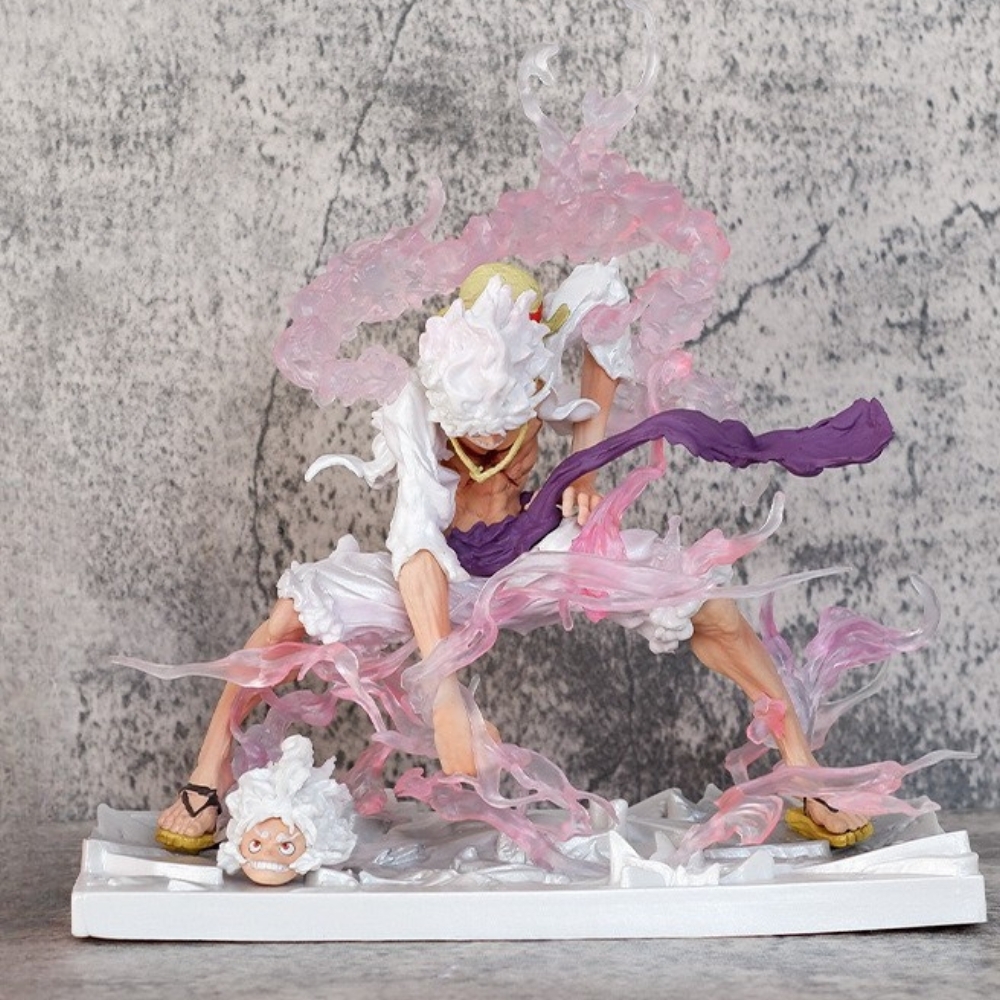 Mô Hình OnePiece luffy gear 5 trạng thái chiến đấu ( đầu thay thế) - cao 23.5cm - nặng 710gram - Figure One Piece - Hộp Màu - K16-T4-S4  (F-13)