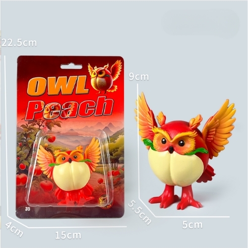 Mô Hình Owl Peach - Cao : 9cm - Nặng 110gram - Vỉ Nhựa - K21-T3-S12