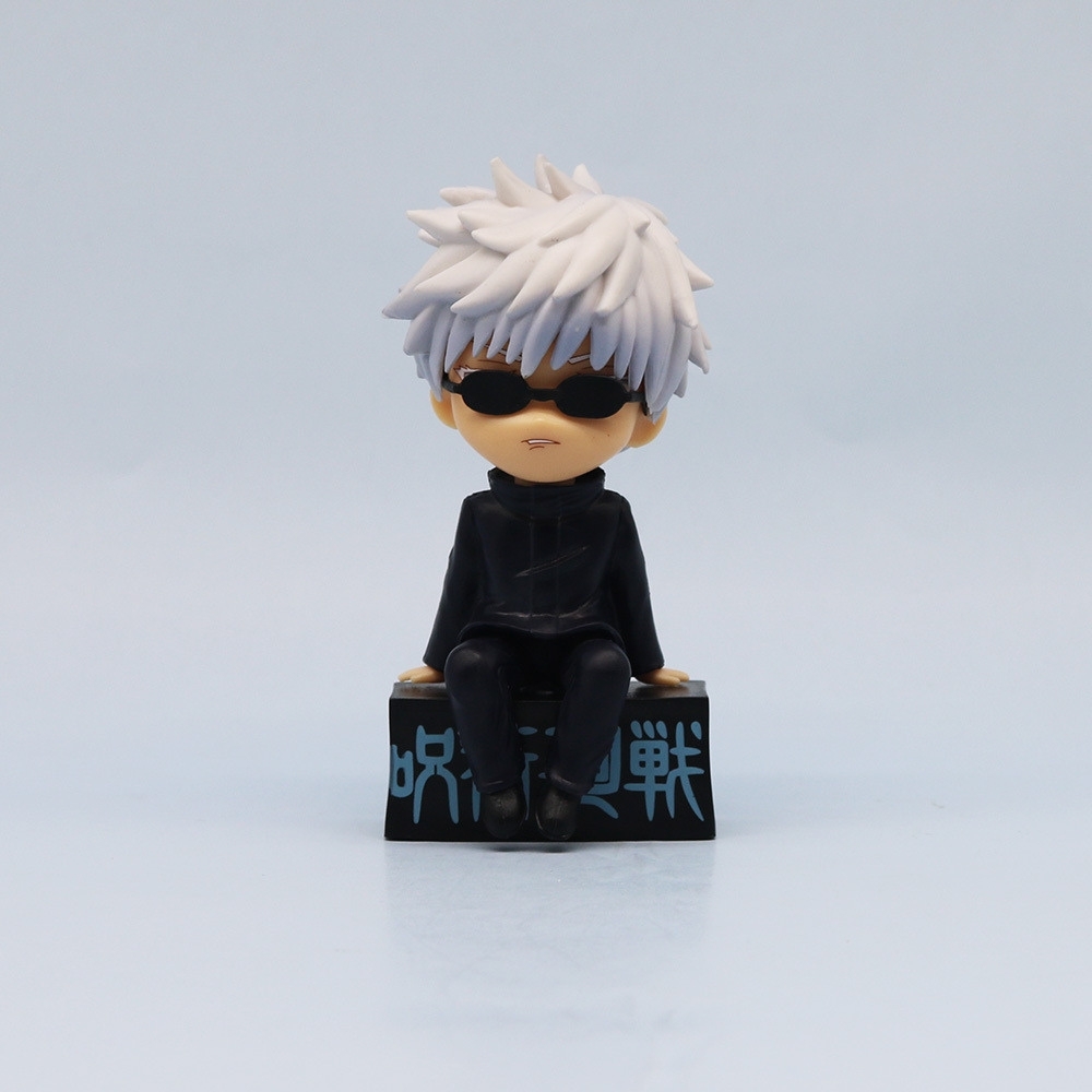 Mô Hình Gojo Satoru Tóc trắng Đeo kính - Cao 11cm - nặng 100Gram - Box màu   : bọc túi OPP - Figure anime Jujutsu Kaisen - N1-K39-T3-S2