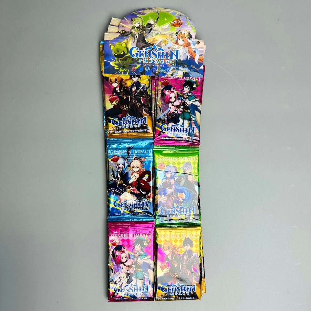 Dây pack thẻ genshin impact- 1 túi có 3 dây - 1 dây có 12 pack - 1 pack có 5 thẻ - K30-T2-S2