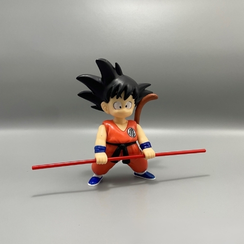 Mô hinh Goku kid cầm gậy . Cao 21cm , nặng 265g - No box - K5-T3-S7