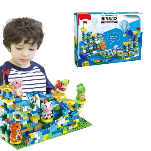 Đồ Chơi Lắp Ghép xây dựng bóng trượt Lợn , Hổ - 478 chi tiết - Full Box - SKU : LG-950