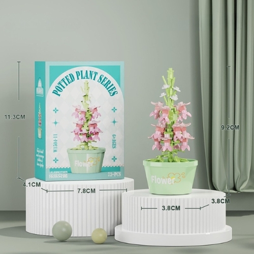 Combo 3 bộ Lắp Ghép Lego hoa kim ngư thảo - 73 hạt - Full Box - Sku : LG-W1504-11 (VAT 001-C3-11) - K115-T2-S11