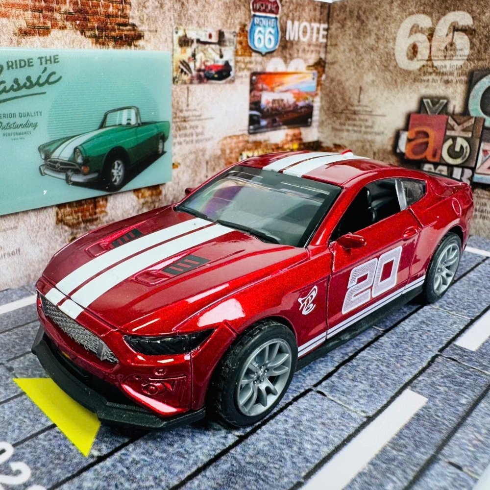 Mô Hình Xe Đua Đỏ tỉ lệ 1:36 Hợp kim có thể mở cửa - bánh sau chạy cót - Dài 12.5cm - rộng 5.5cm - cao 3.5cm - nặng : 300gram - FULL BOX : box màu SKU : oto532c - K52-T1-S6