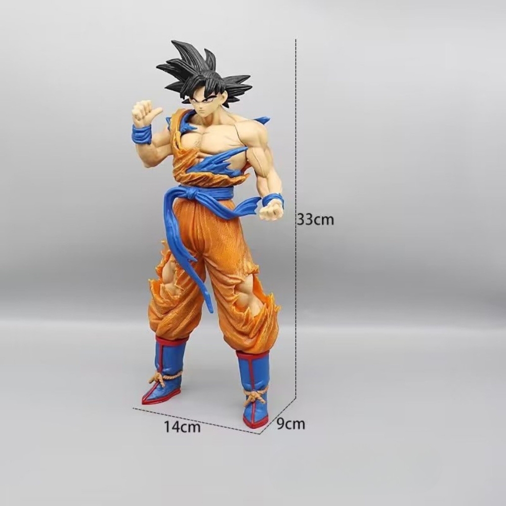 Mô Hình Dragon Ball Songoku đứng giơ tay - Cao 32cm - nặng 900gram - Có Box màu - N1-K25-S1-S1