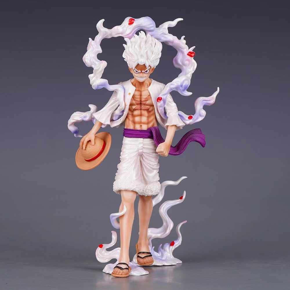 Mô Hình OnePiece Luffy gear 5 áo trắng dáng đứng 2 tay thay thế siêu đẹp Cao 23cm - Nặng 380gram , Figure OnePiece - Full Box