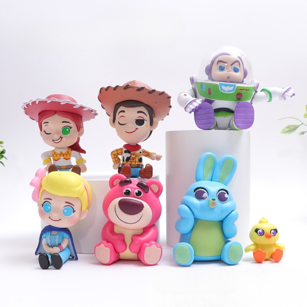 Mô hình Bộ 6 nhân vật hoạt hình TOYZ - Cao 3-8.5cm - nặng 400gram - No Box - K24-T3-S11