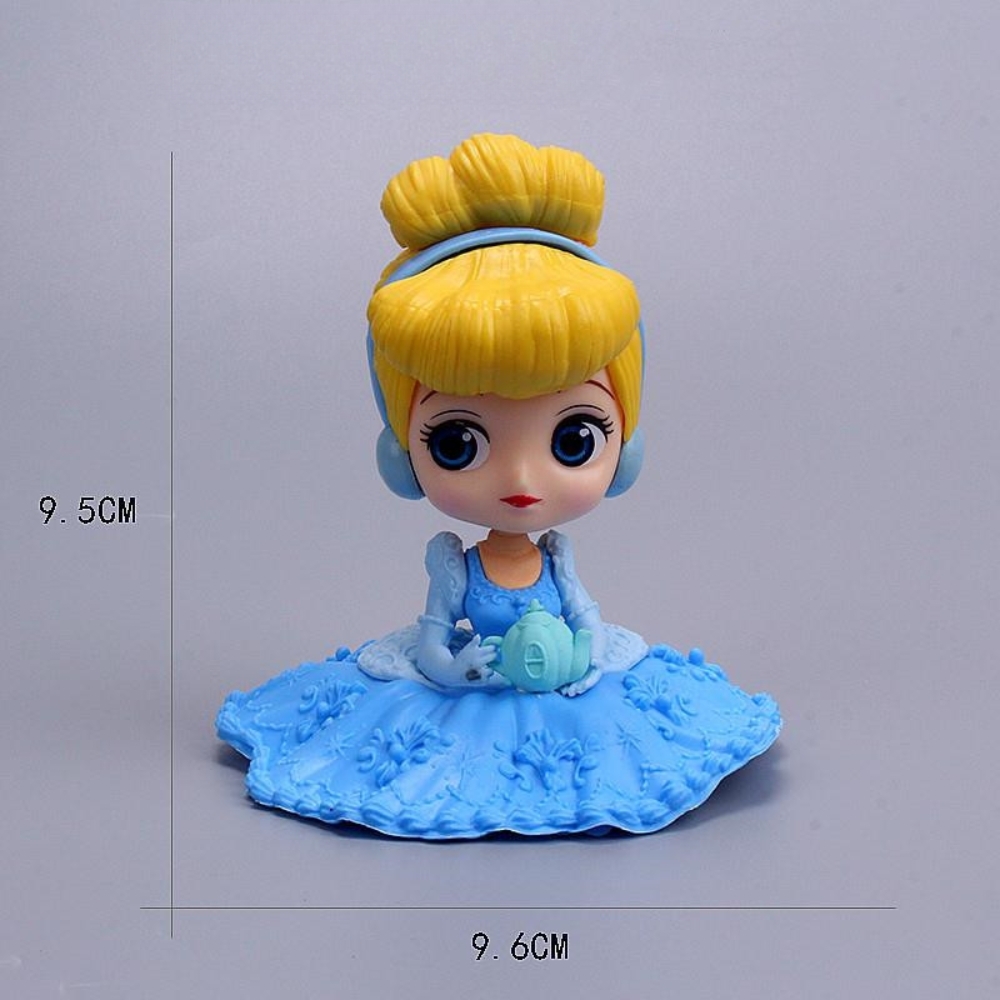 Mô Hình Công Chúa Váy Xanh - Cao : 11.5cm Nặng 100gr - No Box - K16-T3-S4