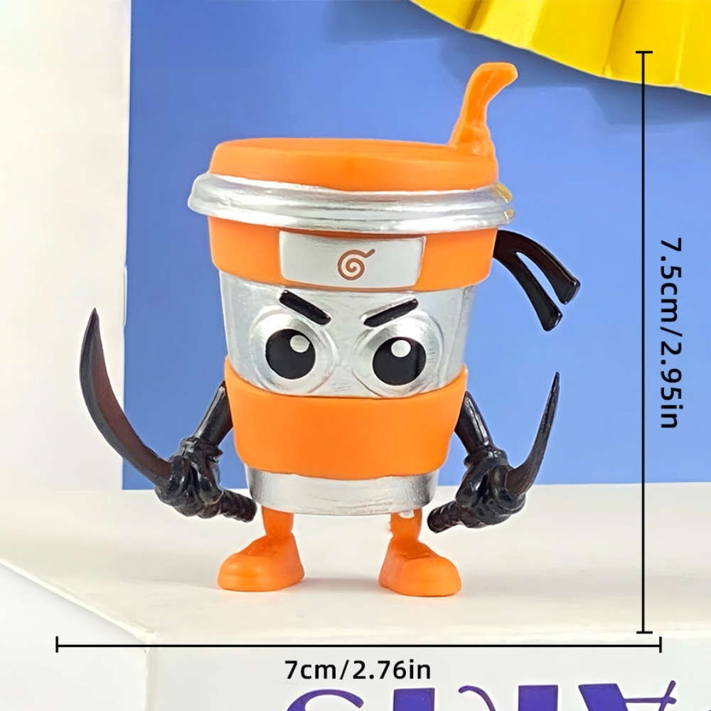 Mô Hình tung tung sahur Cốc Cam - Cao : 7.5cm Nặng 90gr - Hộp màu - K28-T2-S5