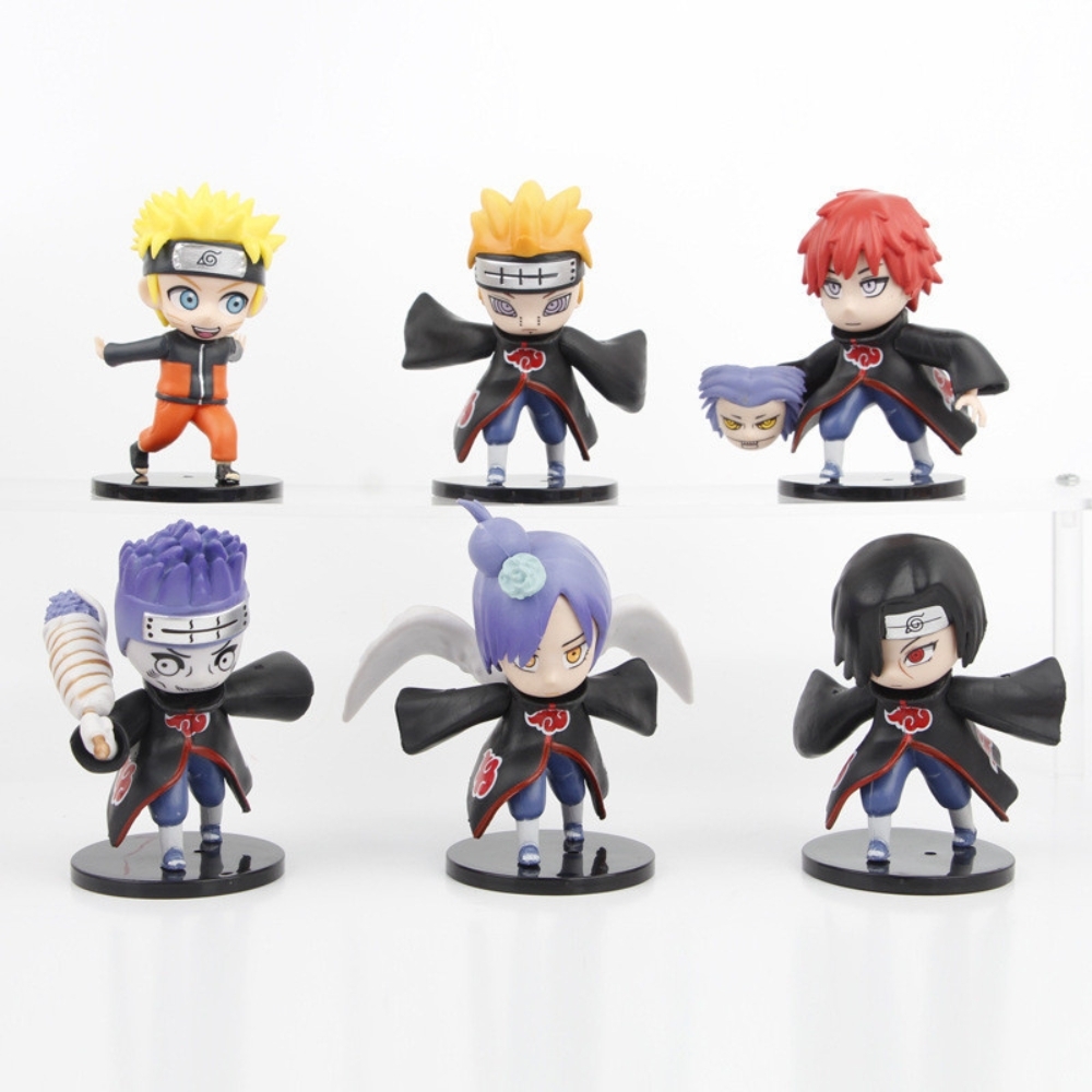 Hàng Cao Cấp - Mô hình Naruto Bộ 6 các nhân vật Naruto Bản B - Cao 9 - 10cm - nặng 100gram - Figure Naruto - No Box - N3-K38-T2-S2