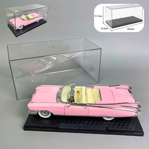 Hộp Meca Trưng Bày Mô Hình Oto , Tỉ Lệ 1:24 – Cao 11.7cm , Dài 24.5cm , Rộng 12.2cm – Kệ Trưng Bày Trong Suốt Sang Trọng