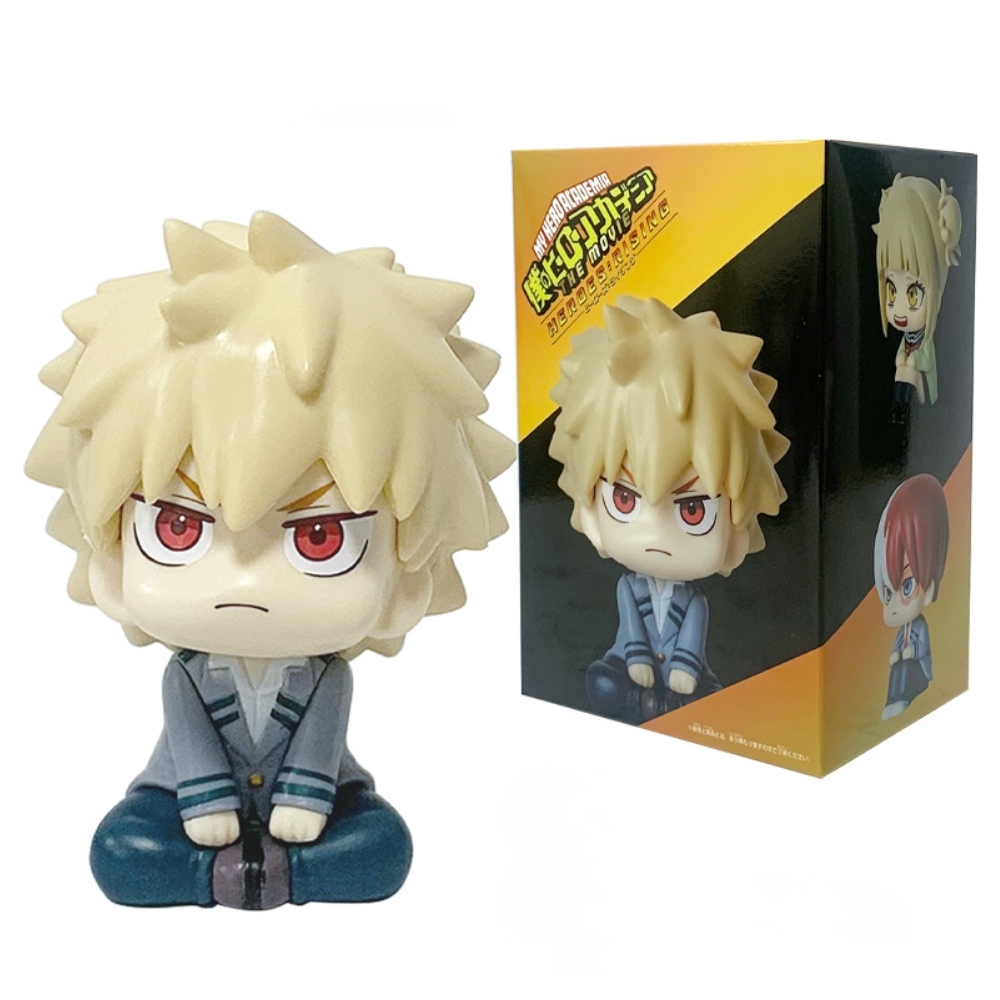 Mô Hình Học Viện Anh Hùng Bakugou Chibi - Cao 10cm - nặng 150gram - My Hero Academia - có hộp màu - K62-T2-S2