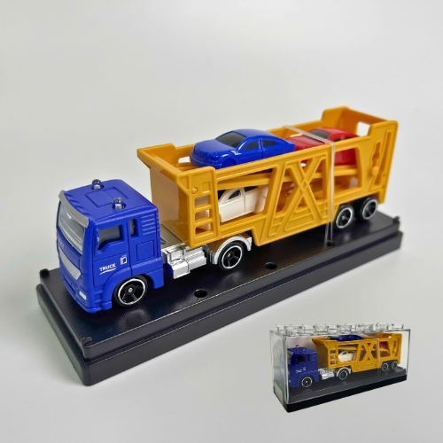 Mô Hình Xe Chở Xe Màu Vàng 1:64 Hợp kim - Dài 12.5cm - Cao 5cm - Rộng : 2.7cm - nặng : 200gram - Hộp Nhựa Trong SKU : oto513c