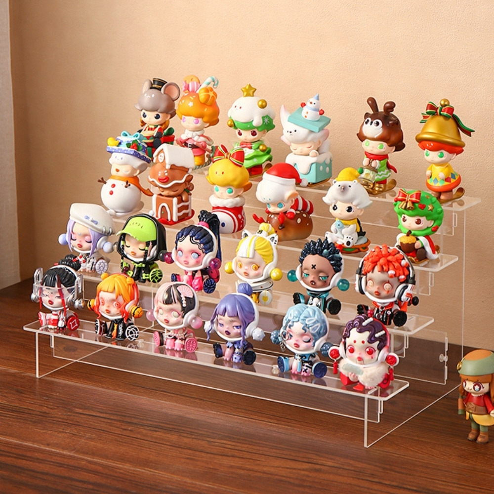 KỆ MICA TRƯNG BÀY MÔ HÌNH 4 TẦNG – DÀI 40CM | KỆ TRƯNG FIGURE ANIME SIÊU ĐẸP