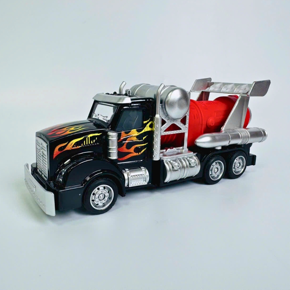 Mô Hình Xe công phản lực đầu đen Hợp kim - bánh sau chạy cót - tạo khói - Dài 17cm - rộng 5.5cm - cao 6.5cm - nặng : 300gram - FULL BOX : box màu SKU : oto536a - K53-T4-S1