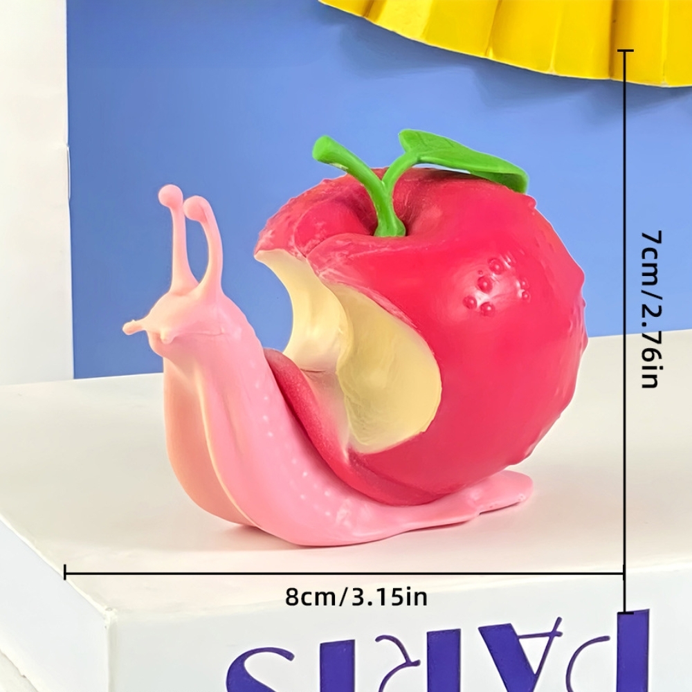Mô Hình tung tung sahur ốc sên táo - Cao : 7cm Nặng 90gr - Hộp màu - K28-T2-S6