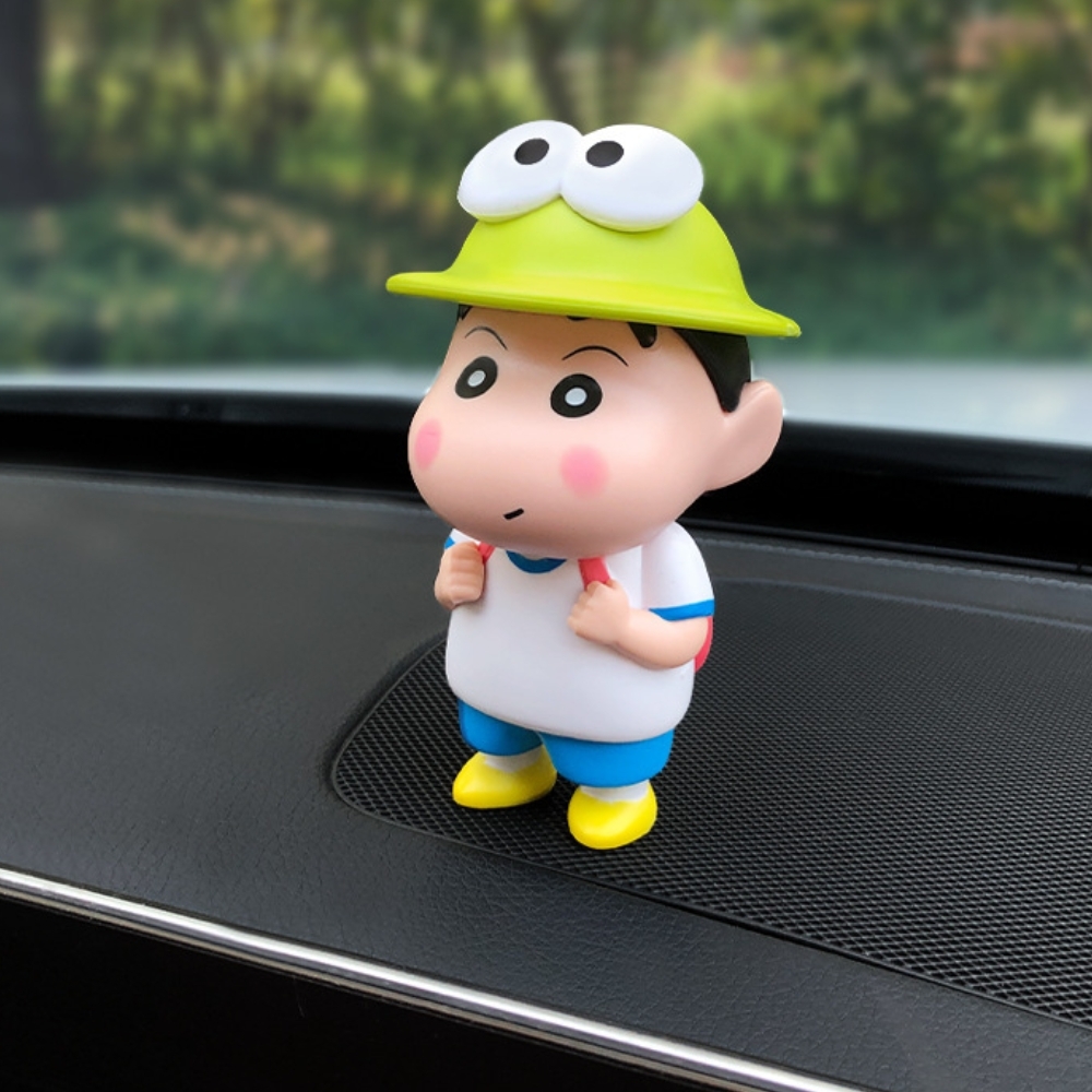 Mô Hình Shin bút chì đội mũ - Cao 12cm - nặng 100gram - Figure Cậu Bé Bút Chì - No Box - K21-T3-S6
