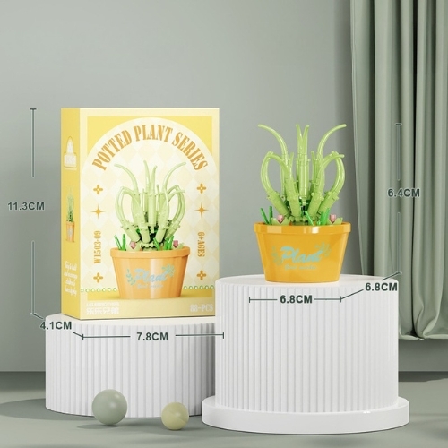 Combo 3 bộ lắp ghép chậu hoa- 88 hạt - Full Box - Sku : LG-W1503-09 ( VAT 001-C3-11 ) - K116-T2-S9