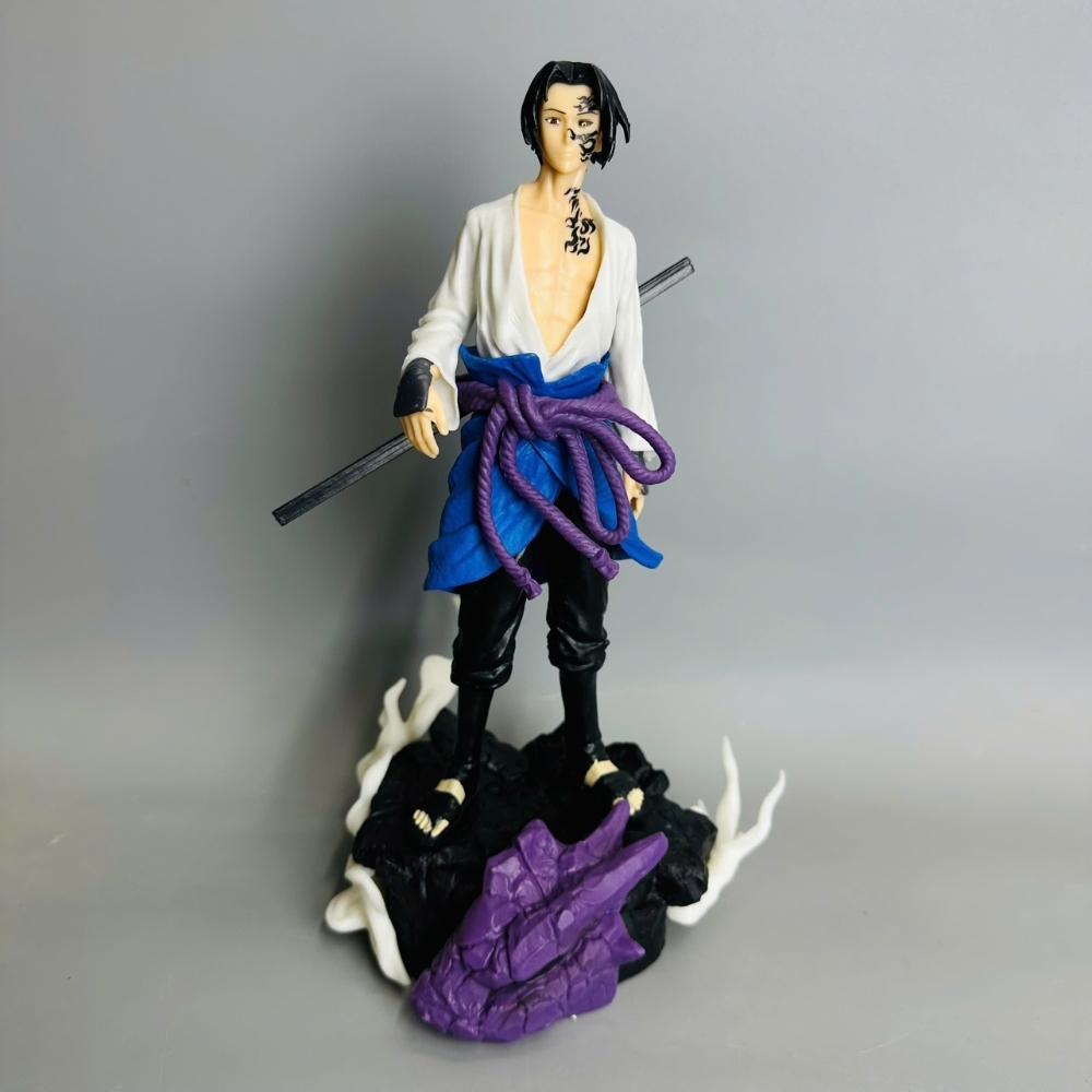 Mô Hình Naruto Sasuke dáng đứng siêu ngầu có base cao - 27cm - Nặng - 450gram - Figure Naruto - No Box - N1-K46-T1-S3