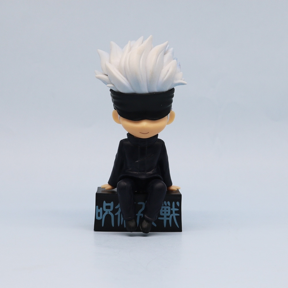 Mô Hình Gojo Satoru bịt mắt dáng ngồi - Cao 11cm - nặng 100Gram - Box màu  : bọc túi OPP - Figure anime Jujutsu Kaisen - N1-K40-T2-S3