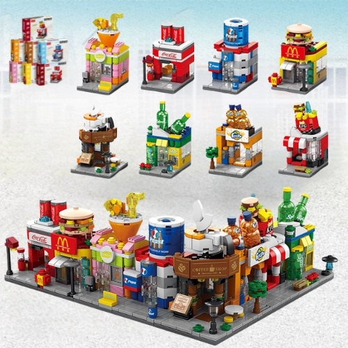 ( Giá 1 con - Bộ 8 con - Đặt Số Lượng 8 ) Bộ Lắp Ghép Mô Hình Cửa Hàng - Full Box - Sku : LG-8924 ( VAT 001-C8-90 ) K120-T1-S9-10