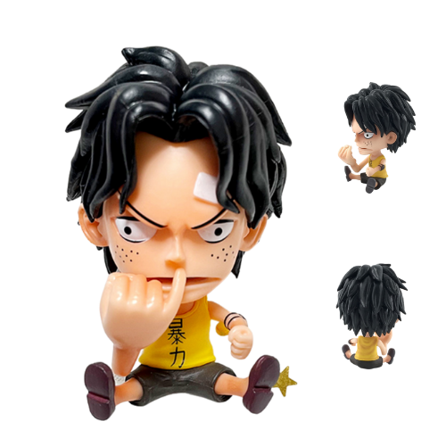 Mô hình đồ chơi - Ace cực dễ thương -  One Piece - Bộ Chibi - No Box - K16-T1-S4