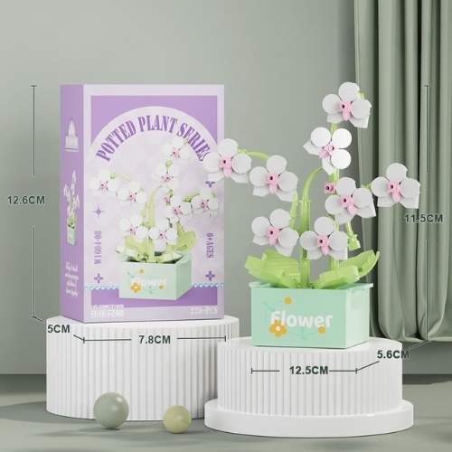 Combo 2 bộ Lắp Ghép Lego Hoa Lan Hồ Điệp - 228 hạt - Full Box - Sku : LG-W1604-08 - ( VAT 001-C2-11 ) - K126-T2-S8