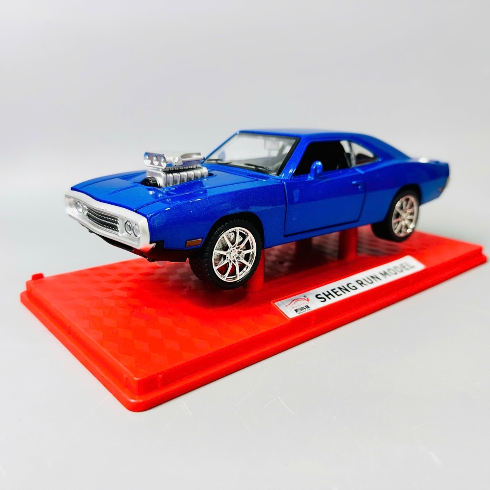 Mô Hình Xe đua xanh tỉ lệ 1:24 Hợp kim có thể mở cửa - Âm thanh Đèn - Dài 22cm - rộng 9cm - cao 6.3cm - nặng : 800gram - FULL BOX : box màu SKU : oto473j -  K55-T3-S9